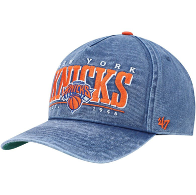 Shop 47 ' Denim New York Knicks Fontana Hitch Snapback Hat