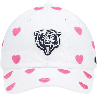 Shop 47 Toddler Girls ' White Chicago Bears Surprise Clean Up Adjustable Hat