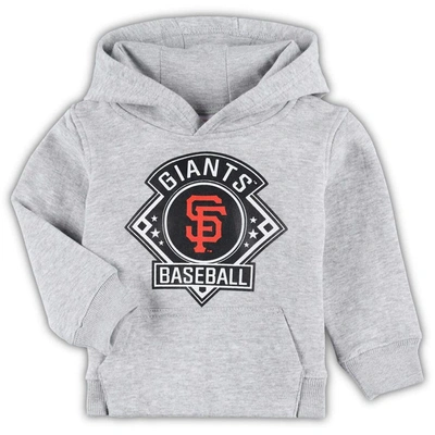 Shop Outerstuff Toddler Heather Gray San Francisco Giants Fence Swinger Pullover Hoodie