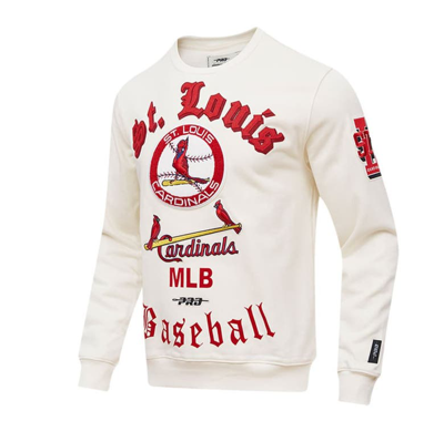 Men's St. Louis Cardinals Pro Standard White Logo Pullover Hoodie