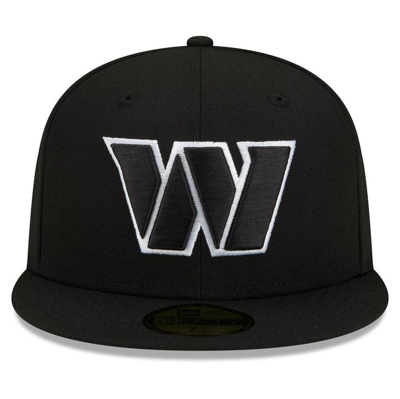 Shop New Era Black Washington Commanders B-dub 59fifty Fitted Hat