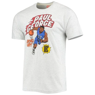 Shop Homage Paul George Ash La Clippers Comic Book Player Tri-blend T-shirt