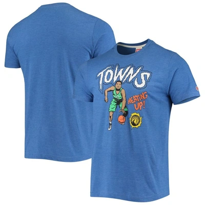 Shop Homage Karl-anthony Towns Royal Minnesota Timberwolves Comic Book Player Tri-blend T-shirt