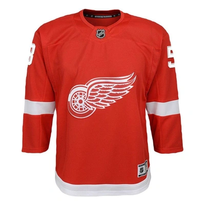 Outerstuff Youth Moritz Seider Red Detroit Wings 2022/23 Premier Player Jersey Size: Large/Extra Large