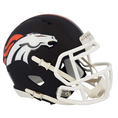 Shop Riddell Denver Broncos Black Matte Alternate Speed Mini Football Helmet