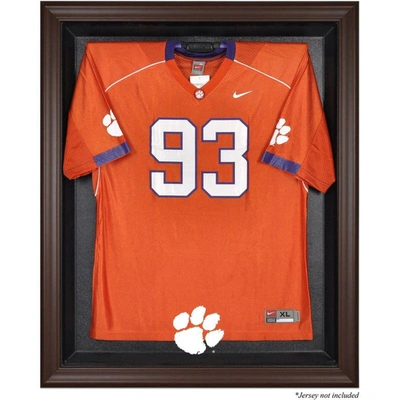 Shop Fanatics Authentic Clemson Tigers Brown Framed Logo Jersey Display Case