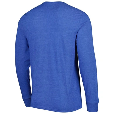 Shop Homage Royal Indianapolis Colts Hyper Local Tri-blend Long Sleeve T-shirt