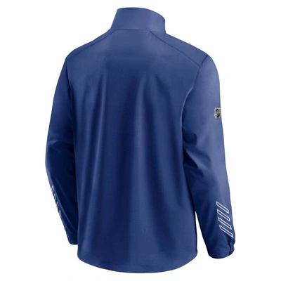 Shop Fanatics Branded Blue Tampa Bay Lightning Authentic Pro Locker Room Rinkside Full-zip Jacket