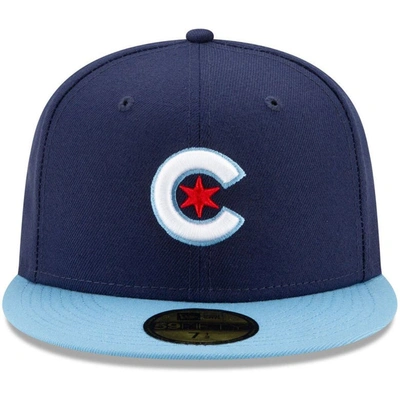 New Era Navy/light Blue Chicago Cubs 2021 City Connect 59fifty Fitted Hat