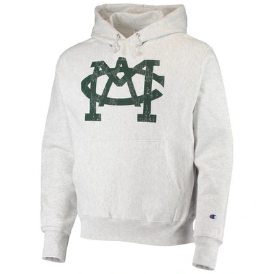 Shop Champion Heathered Gray Michigan State Spartans Team Vault Logo Reverse Weave Pullover Hoodie In Heather Gray