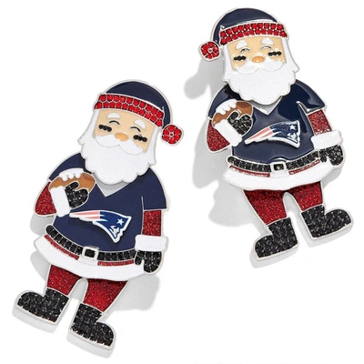 Shop Baublebar New England Patriots Santa Claus Earrings In Navy