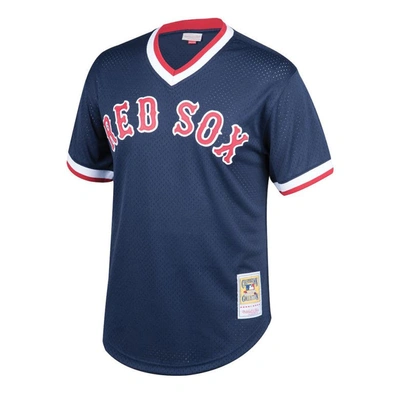 Shop Mitchell & Ness Youth  Ted Williams Navy Boston Red Sox Cooperstown Collection Mesh Batting Practice