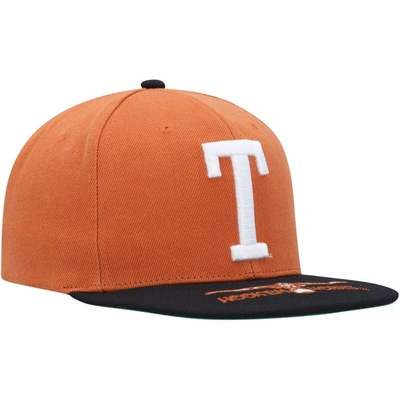 Shop Mitchell & Ness Texas Orange/black Texas Longhorns Logo Snapback Hat