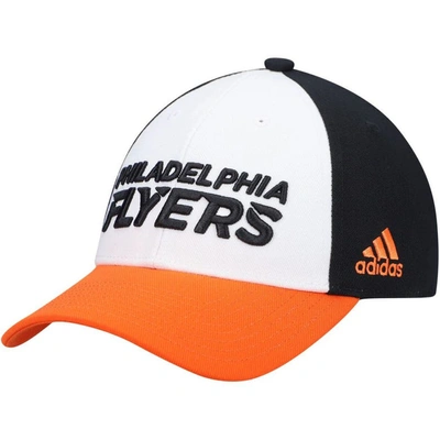 Shop Adidas Originals Adidas White Philadelphia Flyers Locker Room Adjustable Hat