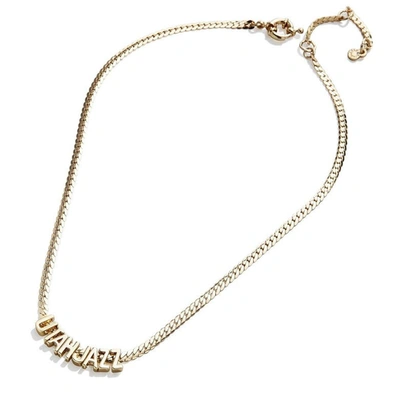 Shop Baublebar Utah Jazz Team Chain Necklace In Gold