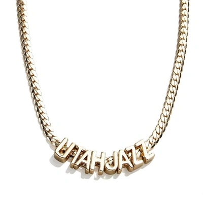 Shop Baublebar Utah Jazz Team Chain Necklace In Gold