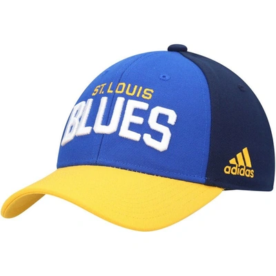 Shop Adidas Originals Adidas Blue St. Louis Blues Locker Room Adjustable Hat