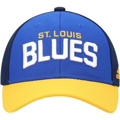 Shop Adidas Originals Adidas Blue St. Louis Blues Locker Room Adjustable Hat