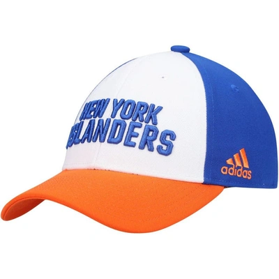 Shop Adidas Originals Adidas White New York Islanders Locker Room Adjustable Hat
