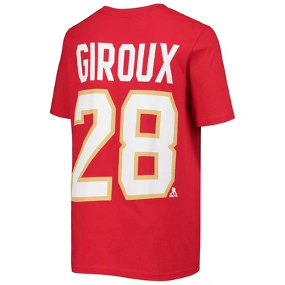 Shop Outerstuff Youth Claude Giroux Red Florida Panthers Player Name & Number T-shirt