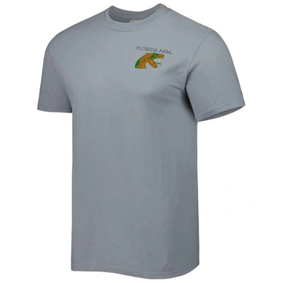 Shop Image One Gray Florida A&m Rattlers Campus Scenery Comfort Color T-shirt