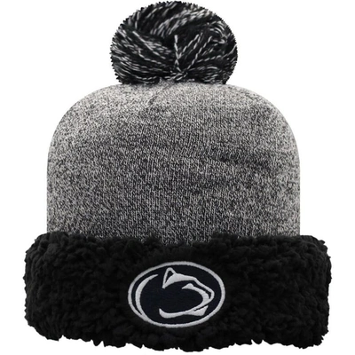 Shop Top Of The World Black Penn State Nittany Lions Snug Cuffed Knit Hat With Pom
