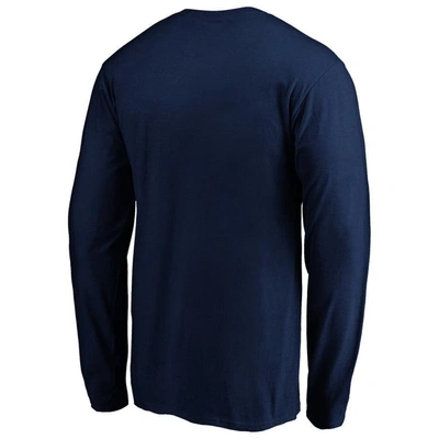Shop Fanatics Branded College Navy Seattle Seahawks Big & Tall Primary Team Logo Long Sleeve T-shirt