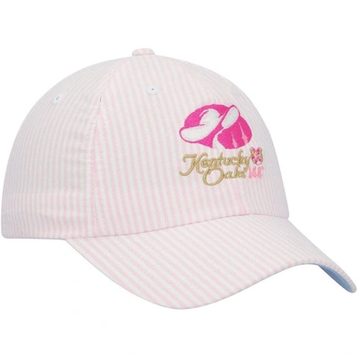 Shop Ahead Pink Kentucky Oaks Oaks Lily Icon Oxford Stripe Hat