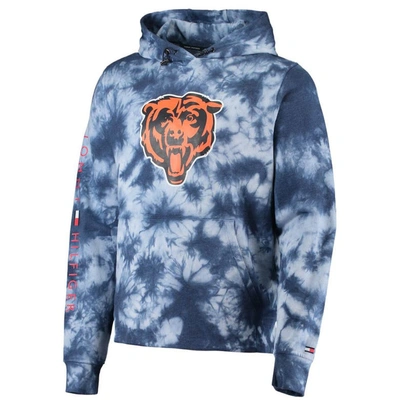 Tommy Hilfiger Navy Chicago Bears Stanley Tie-dye Pullover Hoodie