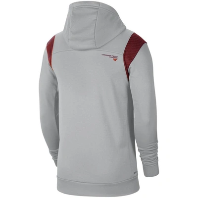 Shop Nike Gray Virginia Tech Hokies 2021 Sideline Performance Full-zip Hoodie