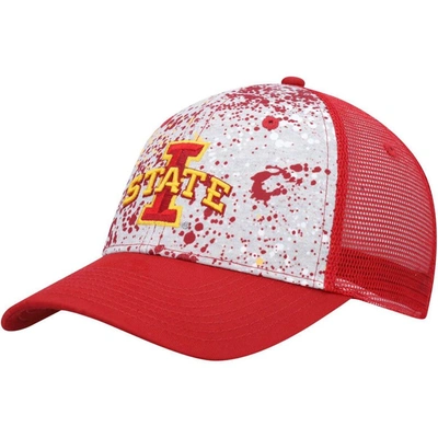 Shop Colosseum Gray/cardinal Iowa State Cyclones Love Fern Trucker Snapback Hat