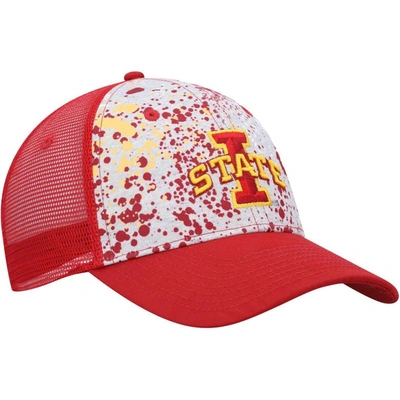 Shop Colosseum Gray/cardinal Iowa State Cyclones Love Fern Trucker Snapback Hat