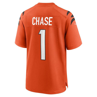 Shop Nike Ja'marr Chase Orange Cincinnati Bengals Alternate Game Jersey