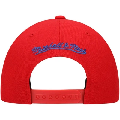 Shop Mitchell & Ness Red La Clippers Team Ground Snapback Hat