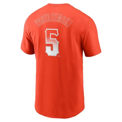 Shop Nike Mike Yastrzemski Orange San Francisco Giants City Connect Name & Number T-shirt