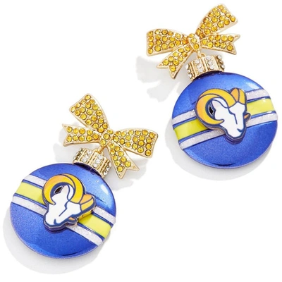 Shop Baublebar Los Angeles Rams Ornament Earrings In Blue