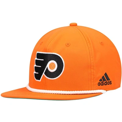 Shop Adidas Originals Adidas Orange Philadelphia Flyers Rope Adjustable Hat