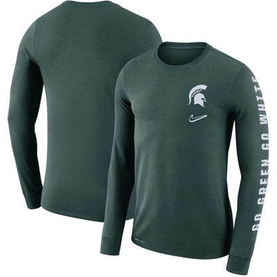 Shop Nike Green Michigan State Spartans Local Mantra Performance Long Sleeve T-shirt
