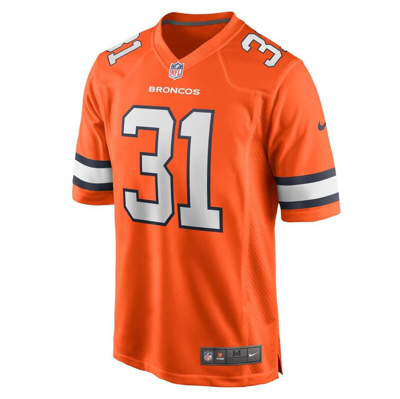 Shop Nike Justin Simmons Orange Denver Broncos Alternate Game Jersey