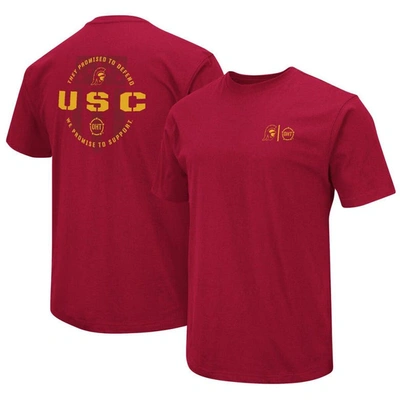 Shop Colosseum Cardinal Usc Trojans Oht Military Appreciation T-shirt In Crimson