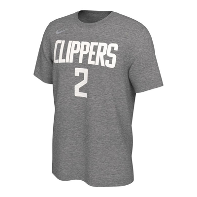 Nike Kawhi Leonard Grey La Clippers 2020/21 Earned Edition Name & Number T- shirt | ModeSens