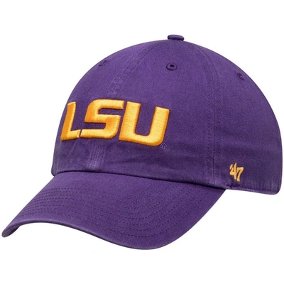 Shop 47 ' Purple Lsu Tigers Vintage Clean Up Adjustable Hat