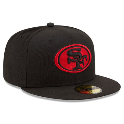 Shop New Era Black San Francisco 49ers Team 59fifty Fitted Hat