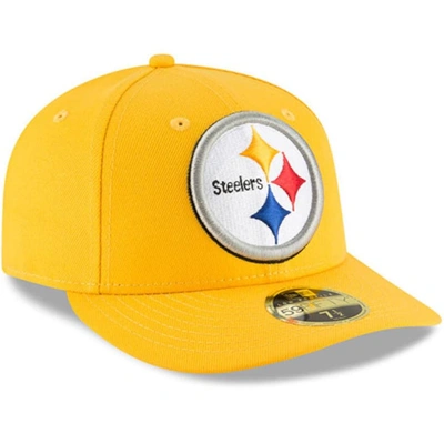 Shop New Era Gold Pittsburgh Steelers Omaha Low Profile 59fifty Fitted Hat