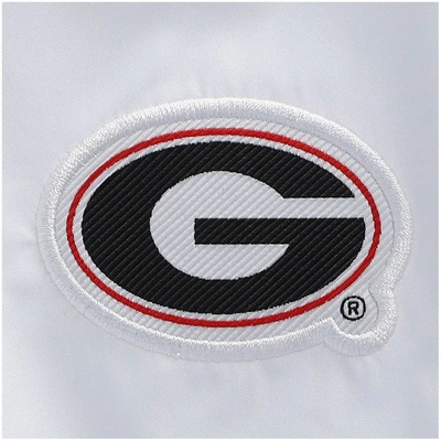 Shop Nike White Georgia Bulldogs Coaches Half-zip Pullover Jacket