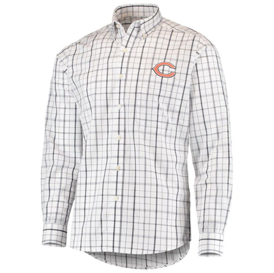 Men's Antigua Black/Gray Chicago Bears Carry Long Sleeve Button-Up Shirt