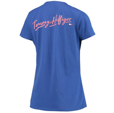 Shop Tommy Hilfiger Royal Buffalo Bills Riley V-neck T-shirt