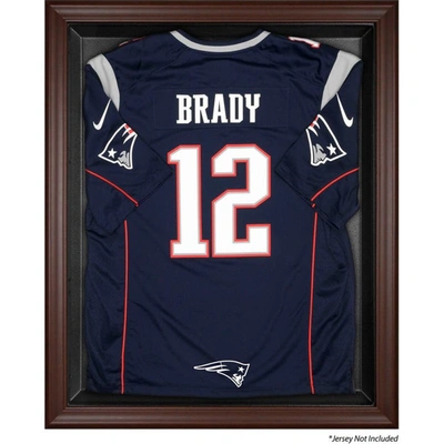 Shop Fanatics Authentic New England Patriots  Brown Framed Jersey Logo Display Case