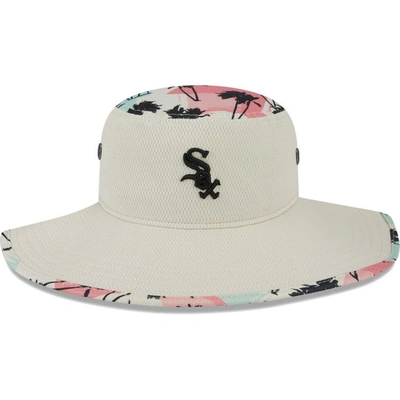 Shop New Era Natural Chicago White Sox Retro Beachin' Bucket Hat