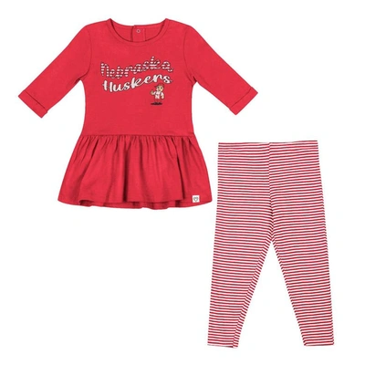 Shop Colosseum Girls Toddler  Scarlet Nebraska Huskers Grinch Long Sleeve Top & Leggings Set